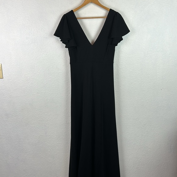 Perfect Birdy Grey Hannah Crepe Dress in Black M - Picture 5 of 9